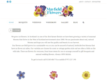 Tablet Screenshot of mayfieldflowers.co.uk